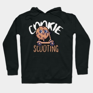 Funny E-Scooter, Cute Kawaii Cookie Driving Scooter Hoodie